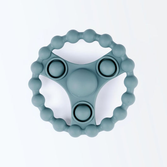 Siliconen Bijtring met Pop-it - Groen