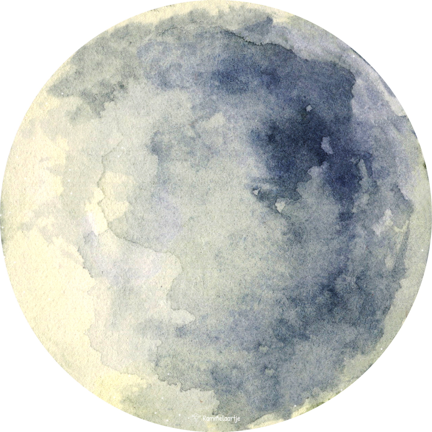 Muursticker ⌀50cm - Maan