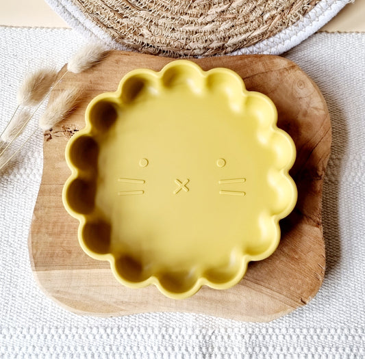 Siliconen Bordje Leeuw - Geel