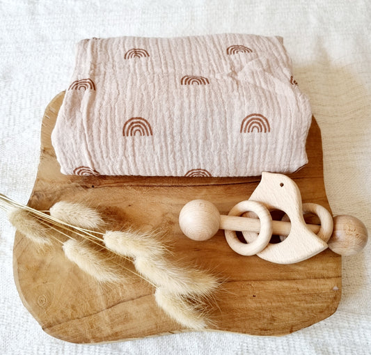 Hydrofiele doek 80x60cm - Regenboog