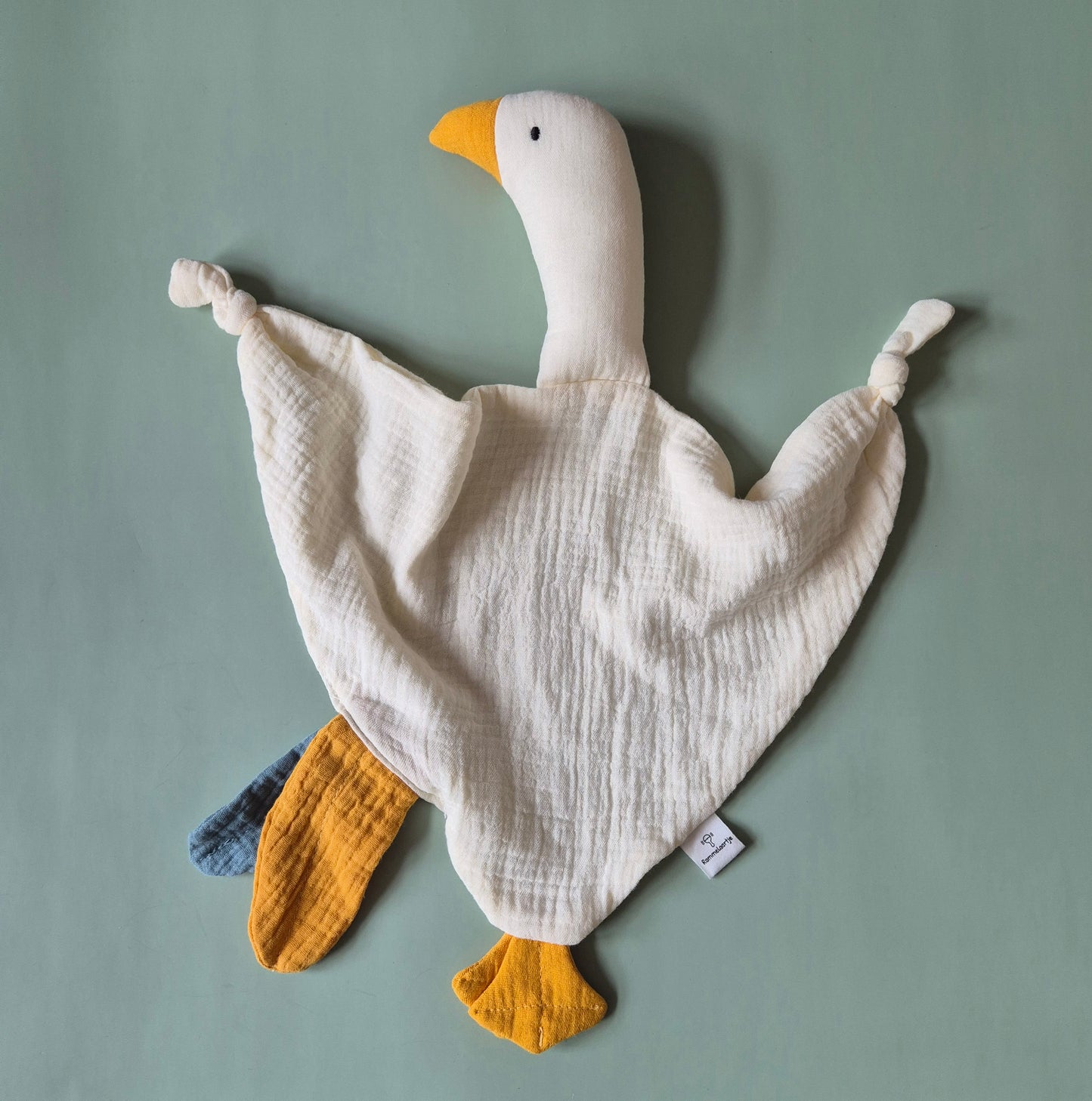 Zachte Hydrofiele Knuffel Gans voor Baby's - Wit