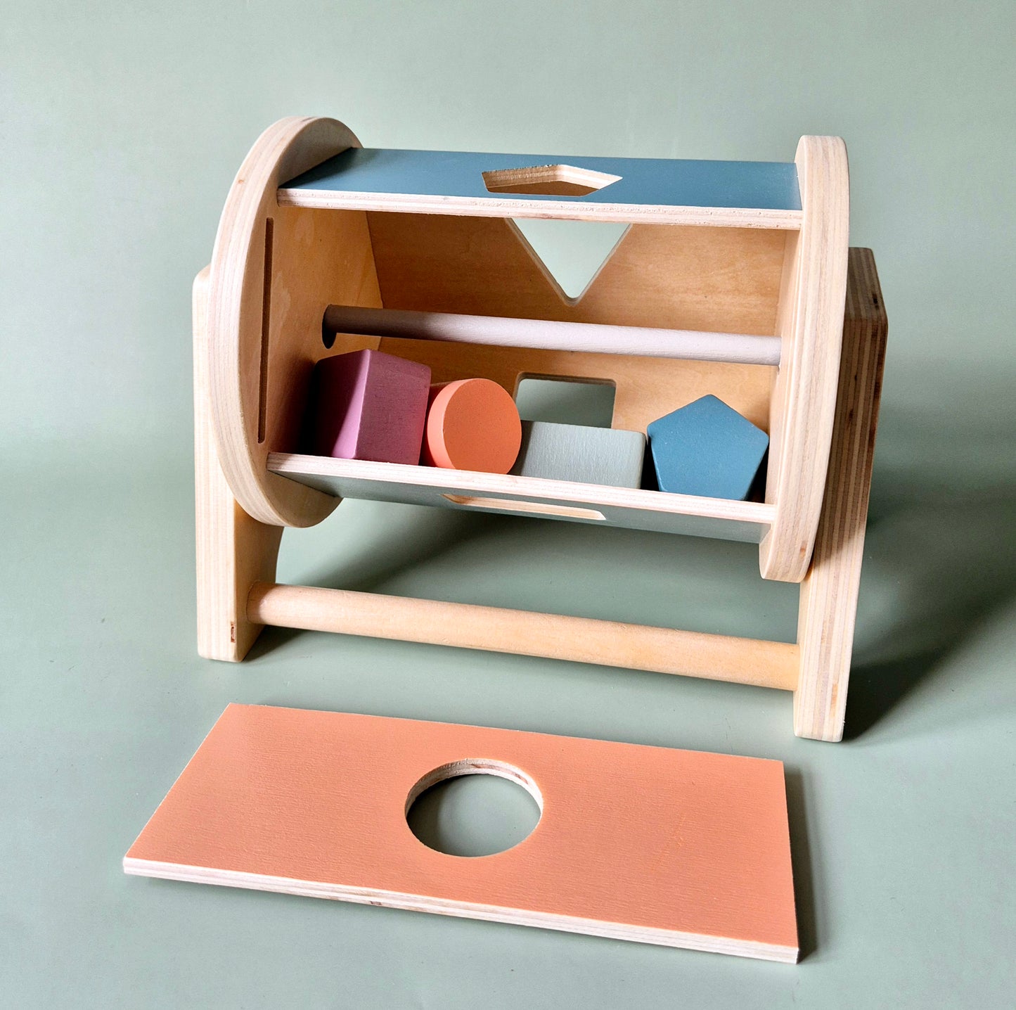 Houten Draaibare Montessori Vormenstoof – Stimuleert Motorische Ontwikkeling