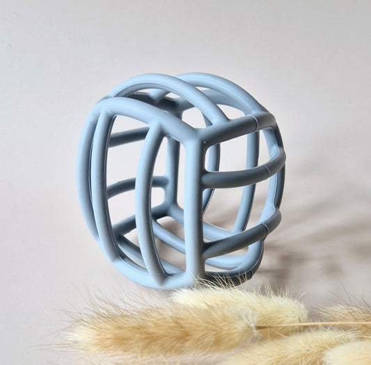 Siliconen flexibele motoriek bal - Grijsblauw