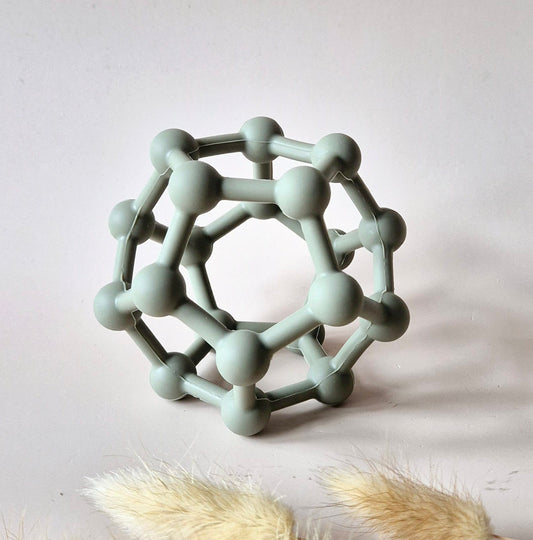 Siliconen flexibele motoriek bal met bollen - Salie