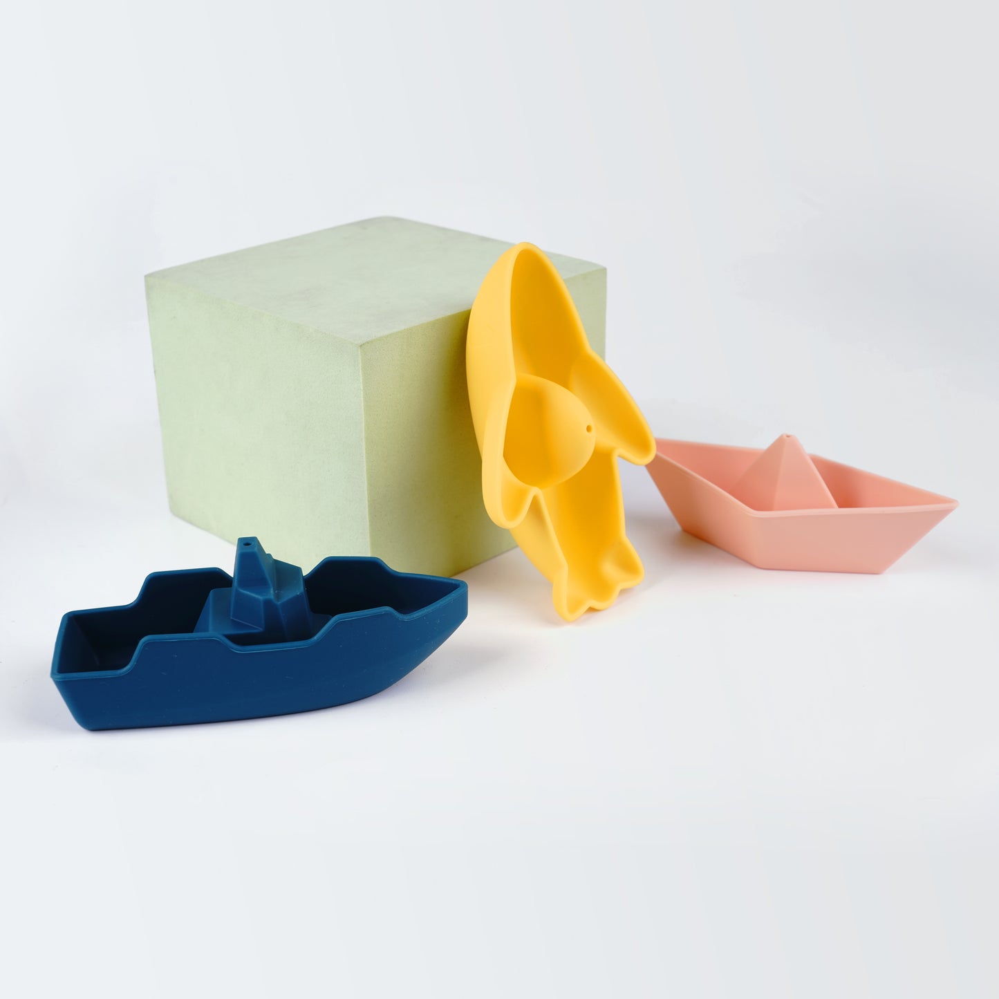 Siliconen Badspeelgoed Bootjes – Set van 3