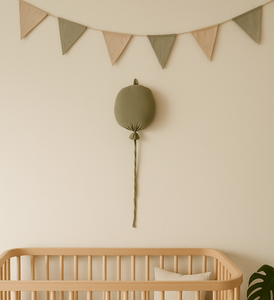 Hydrofiele ballon kinderkamer decoratie - Legergroen