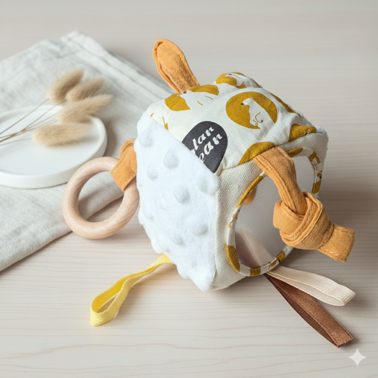 Schattige Zachte Pluche Activiteitenkubus voor Baby's