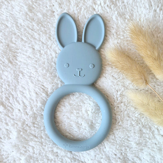 Bijtring Konijn - Grijsblauw