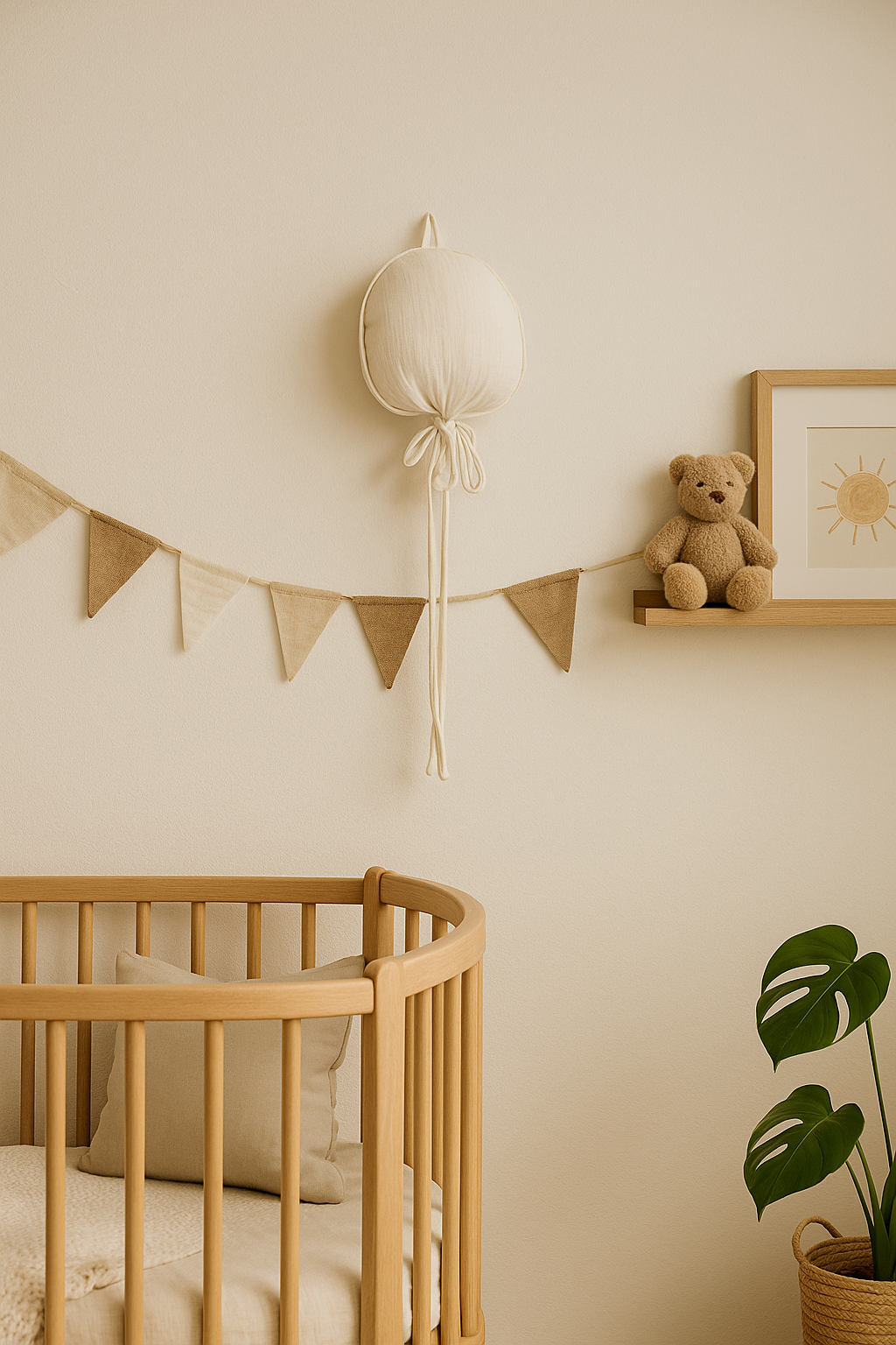 Hydrofiele ballon kinderkamer decoratie - Beige