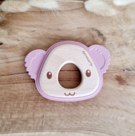 Bijtring Koala- Poederroze