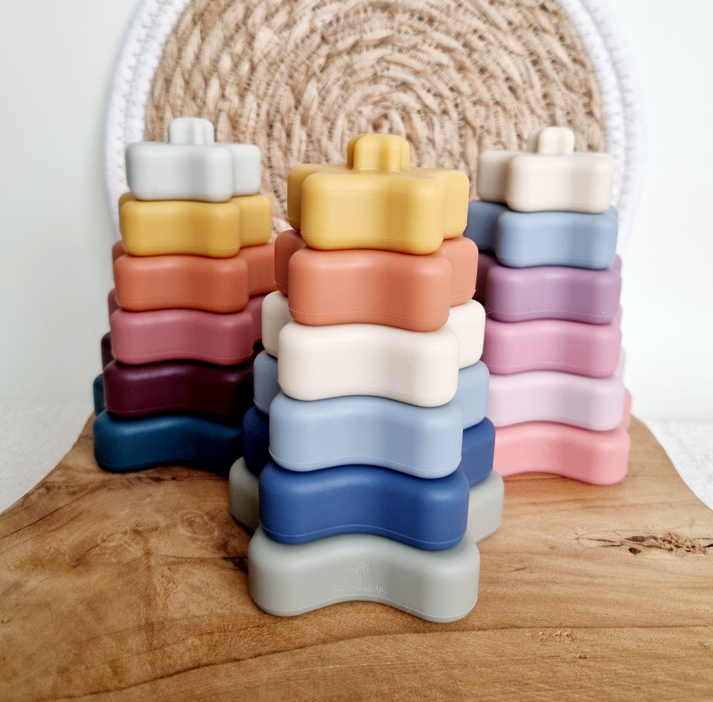 Siliconen stapeltoren Ster - Aarde