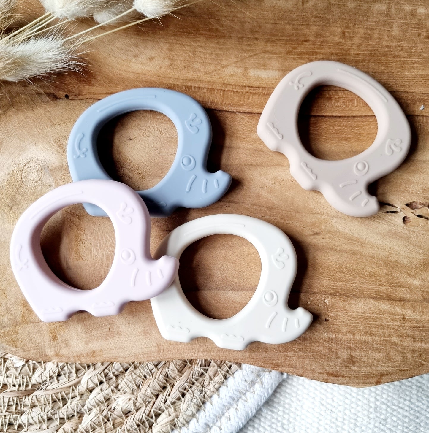 Bijtring Olifant - Beige