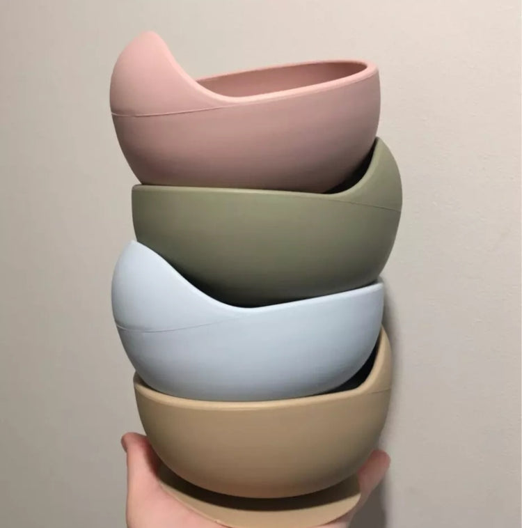 Siliconen kommen met zuignap