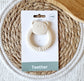 Siliconen Bijtring Pandabeer Beige