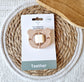 Houten Rammelaar Beer Beige Met Draaibaar Siliconen Blokje