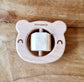 Houten Rammelaar Beer Beige Met Draaibaar Siliconen Blokje