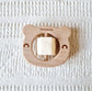 Houten Rammelaar Beer Beige Met Draaibaar Siliconen Blokje