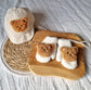 Beige Baby Wanten Met Teddy Beertje