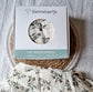 Hydrofiele doek XL - Beige met bloemenprint 130x110cm