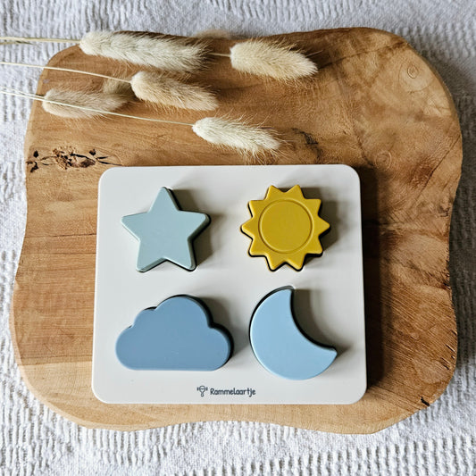 Siliconen Puzzel figuurtjes - Zon