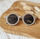 Baby- en kinder zonnebril UV400 rond - Taupe