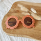 Baby- en kinder zonnebril UV400 bloem - Roest