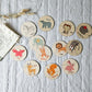 Set 12 houten puzzels in canvas zak - Dieren