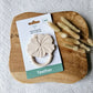 Siliconen Bijtring Hibiscus - Beige