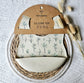 Siliconen slabber Beige - Jungle Plantenprint