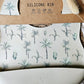 Siliconen slabber Beige - Jungle Plantenprint