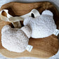Handgemaakt Speenkoord Beer Teddystof  - Beige