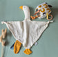 Zachte Hydrofiele Knuffel Gans voor Baby's - Wit