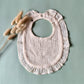 Zachte hydrofiele slabber met ruches beige