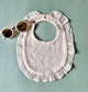 Zachte hydrofiele slabber met ruches beige