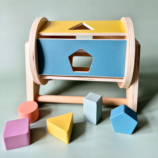 Houten Draaibare Montessori Vormenstoof – Stimuleert Motorische Ontwikkeling