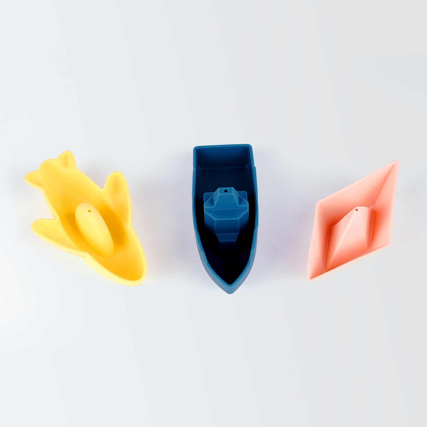Siliconen Badspeelgoed Bootjes – Set van 3