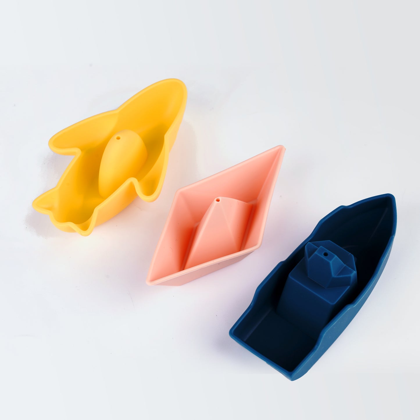 Siliconen Badspeelgoed Bootjes – Set van 3