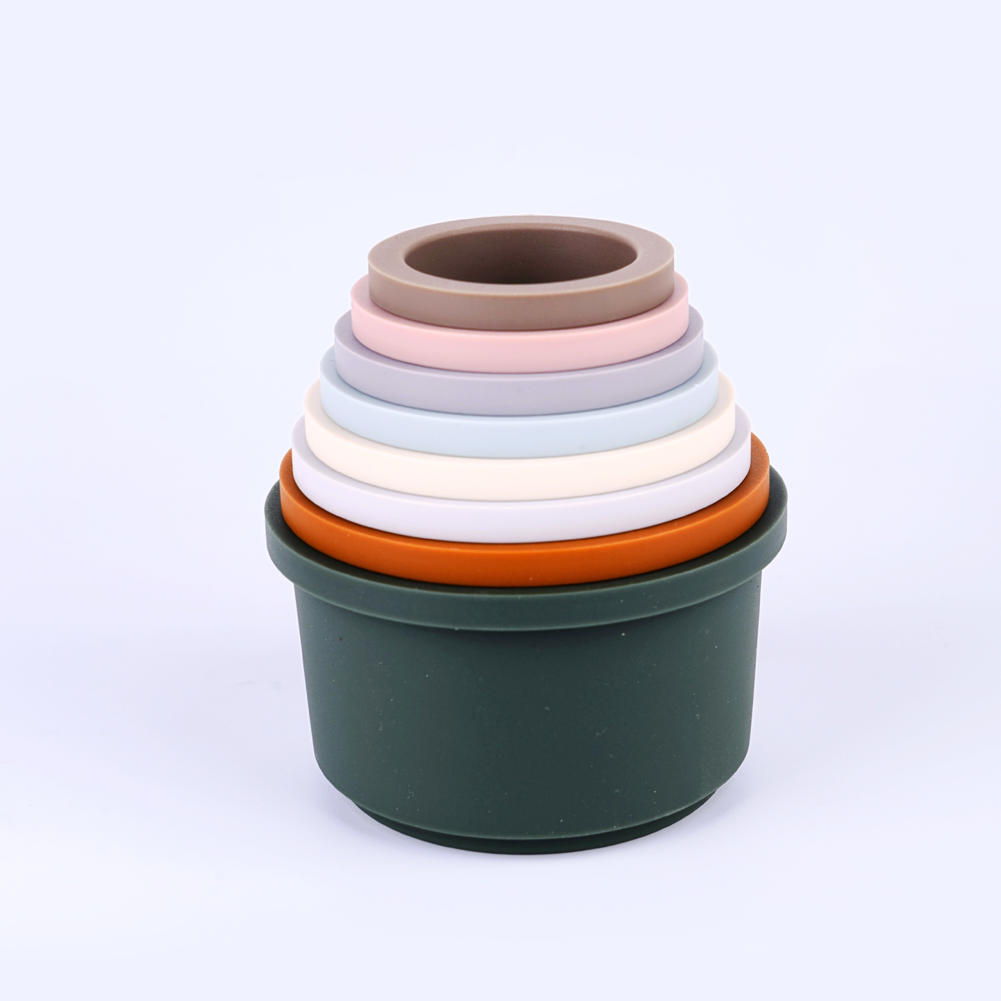 Rammelaartje Set van 8 Siliconen Stapelbekers