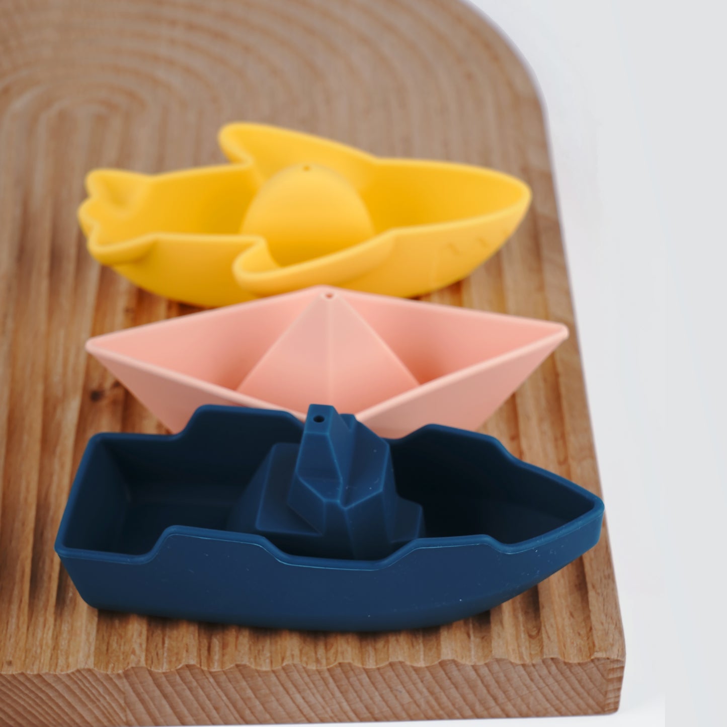 Siliconen Badspeelgoed Bootjes – Set van 3