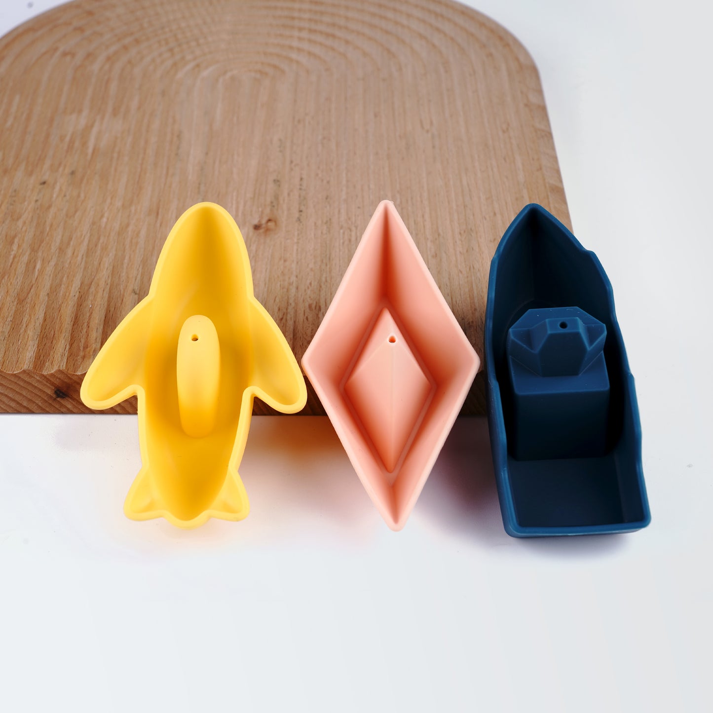 Siliconen Badspeelgoed Bootjes – Set van 3