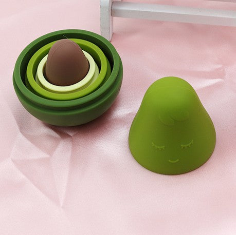 Siliconen Matroesjka Avocado Stapelspeelgoed