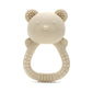 Siliconen Rammelaar Bijtring Beer - Beige