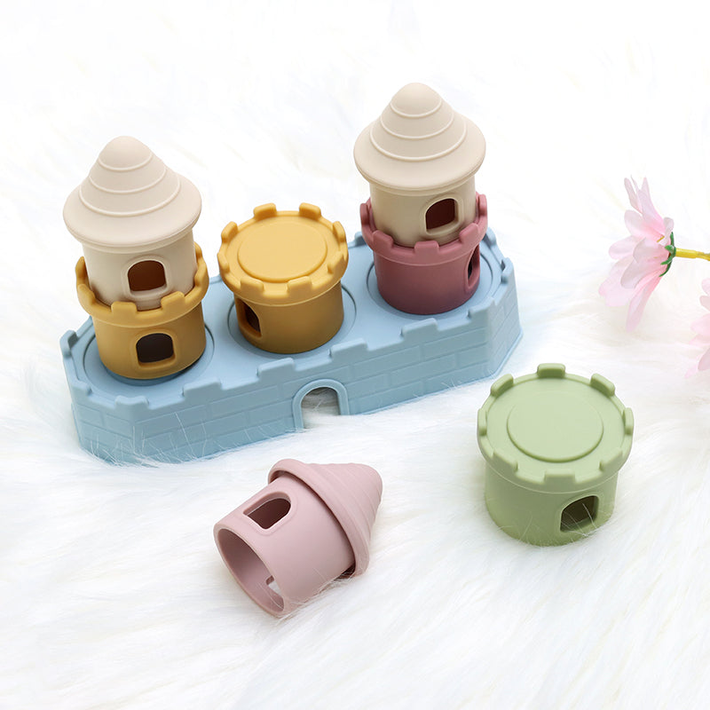 Siliconen Stapelkasteel Blokkenset Montessori Speelgoed