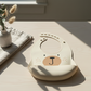 Siliconen slabber Beer - Beige