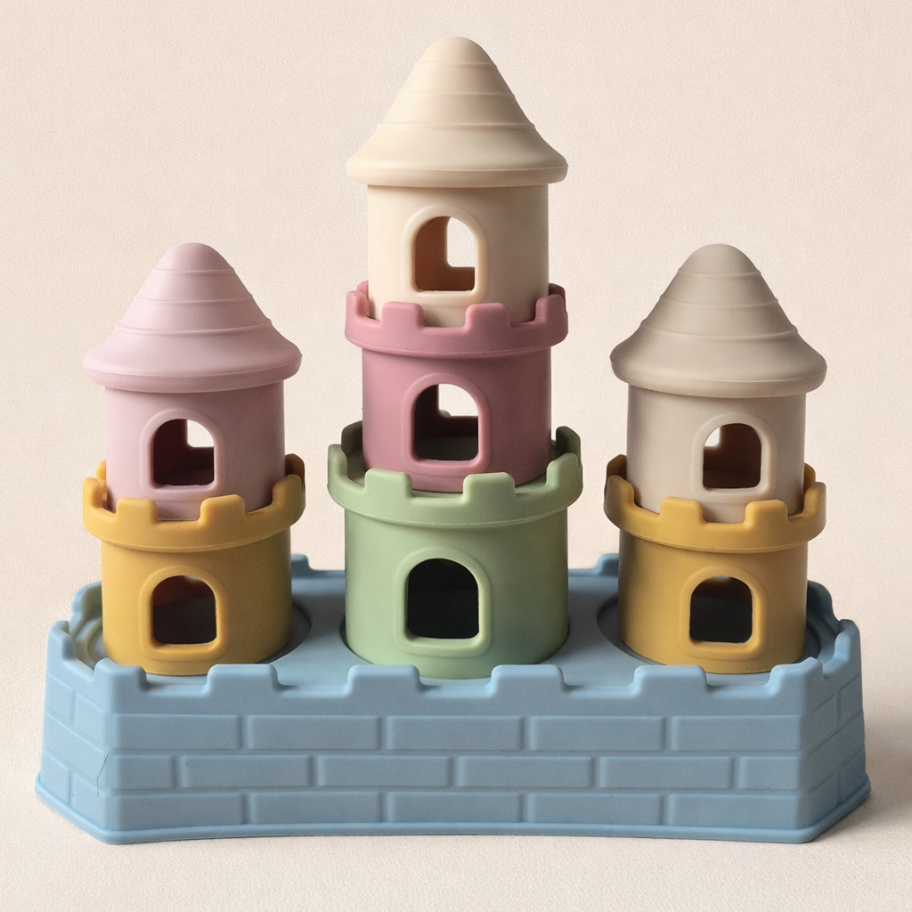 Siliconen Stapelkasteel Blokkenset Montessori Speelgoed