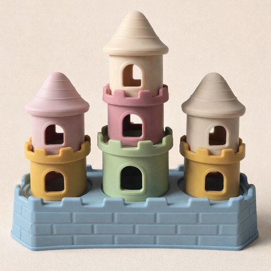 Siliconen Stapelkasteel Blokkenset Montessori Speelgoed