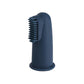 Siliconen vingertandenborstel met koker - Marineblauw