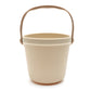 Siliconen emmer met gieter, schep en vormpjes - Beige