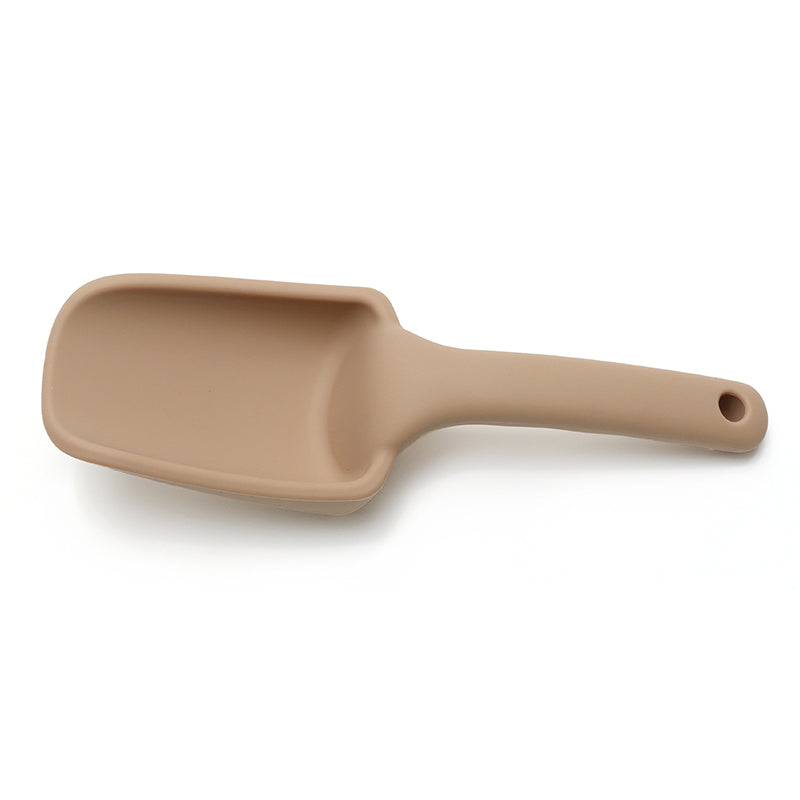 Siliconen emmer met gieter, schep en vormpjes - Beige