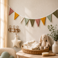 Hydrofiele Vlaggenlijn Herfst Kleuren – 2,5 meter | Babykamer & Kinderkamer Decoratie